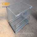 Large stackable steel storage container cage for sale